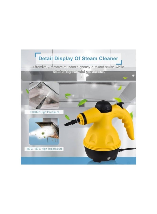 ACLIX Portable Handheld Steam Cleaner with 9 Accessories – High Temperature Pressurized Cleaning Machine for Kitchen Sofa Bathroom Car and Windows - Image 2